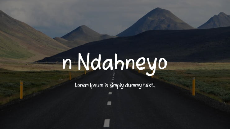 n Ndahneyo Font