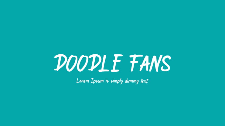 DOODLE FANS Font