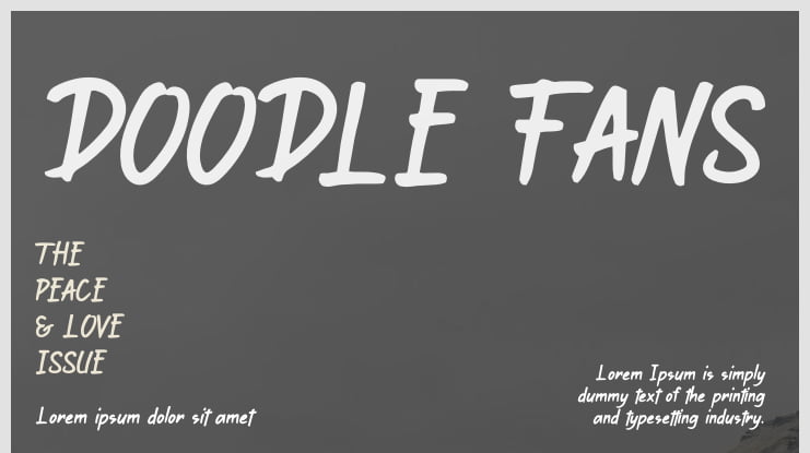 DOODLE FANS Font