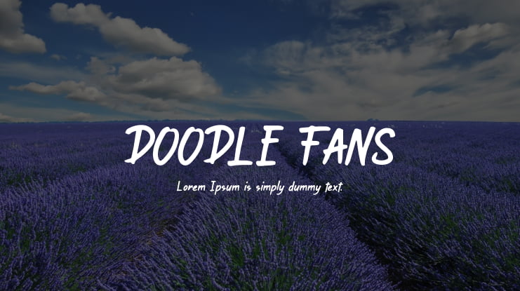 DOODLE FANS Font