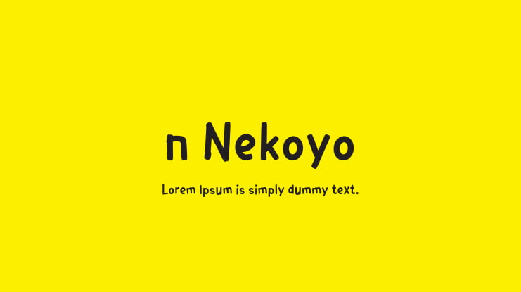 n Nekoyo Font