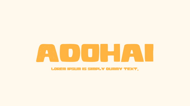 Adohai Font