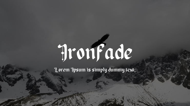 Ironfade Font