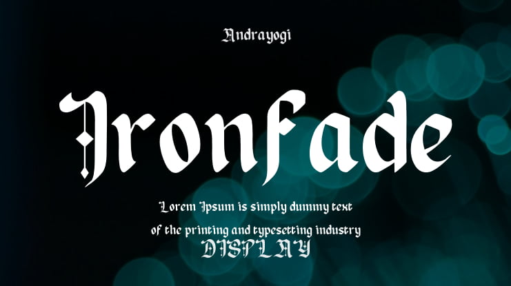 Ironfade Font