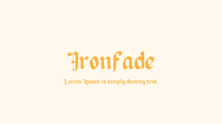 Ironfade Font