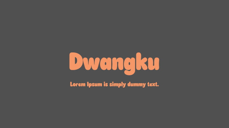 Dwangku Font