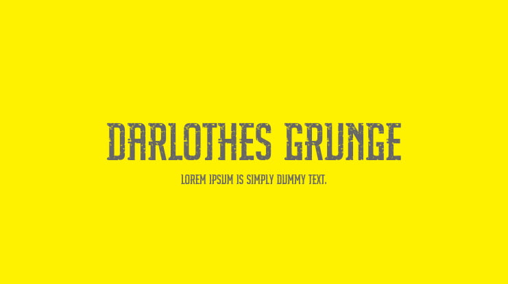 Darlothes Grunge Font