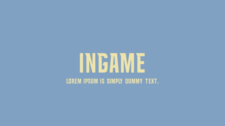 INGAME Font