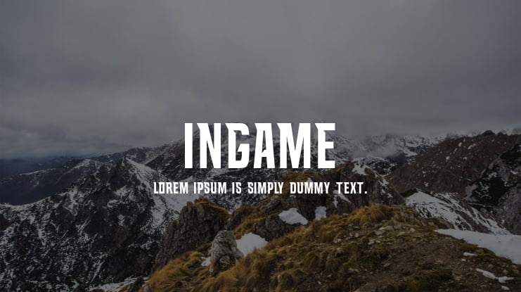 INGAME Font