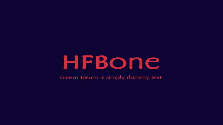 HFBone Font