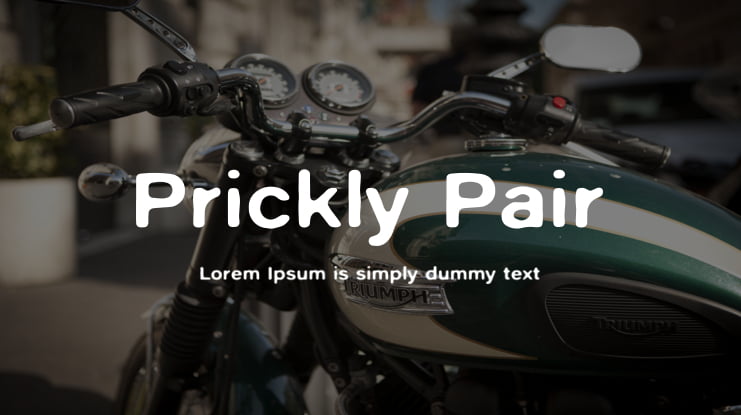 Prickly Pair Font