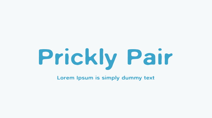 Prickly Pair Font