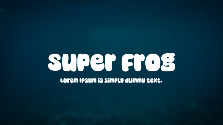 Super Frog Font