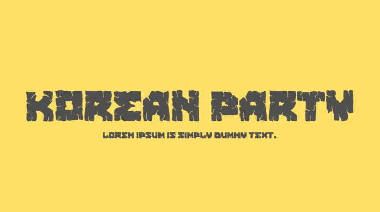 Korean Party Font