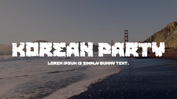 Korean Party Font