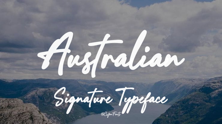 Australian Signature Font