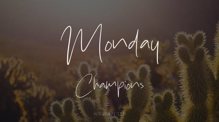 Monday Champions Font