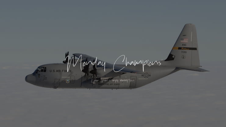 Monday Champions Font