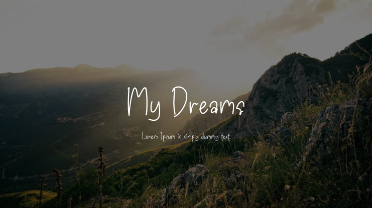 My Dreams Font