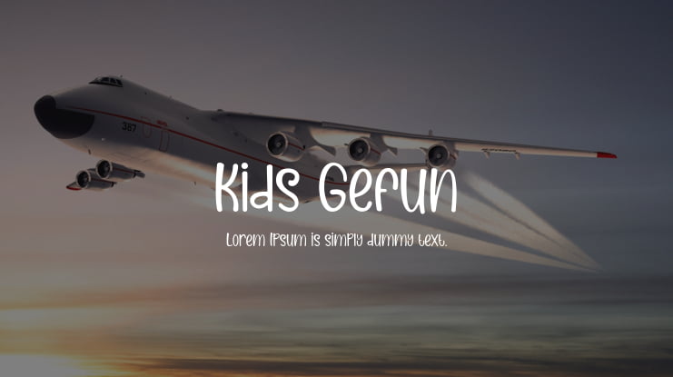 Kids Gefun Font