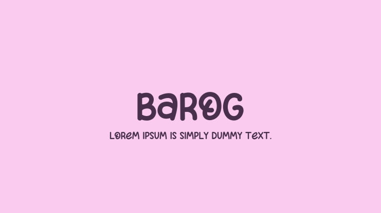 Barog Font