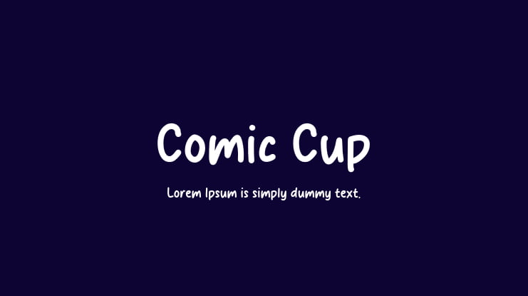 Comic Cup Font