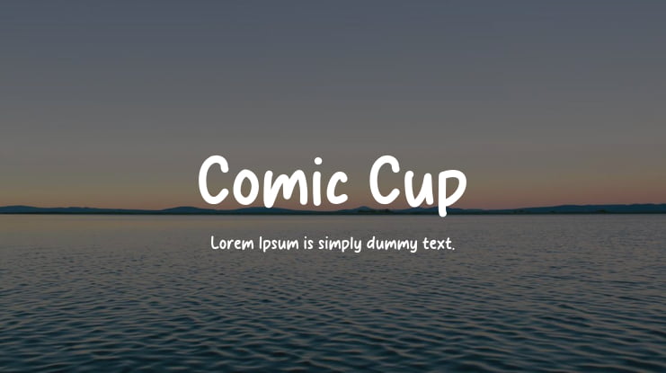 Comic Cup Font