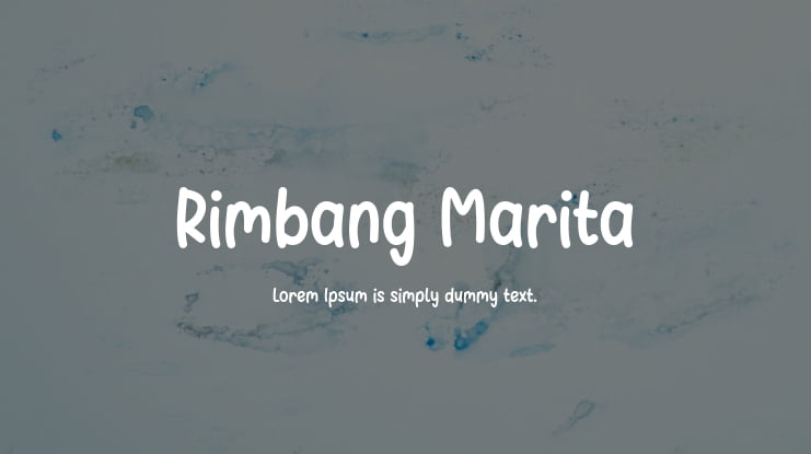 Rimbang Marita Font