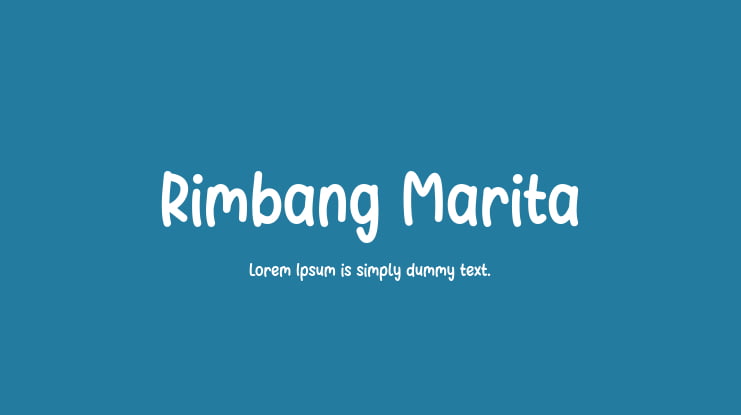 Rimbang Marita Font