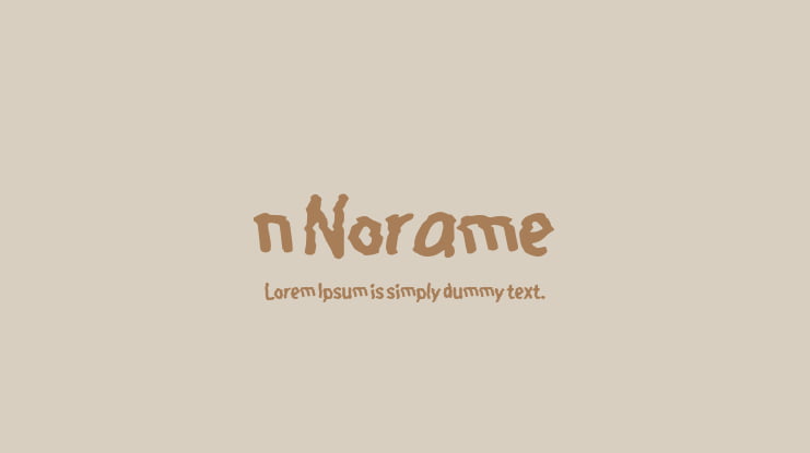 n Norame Font