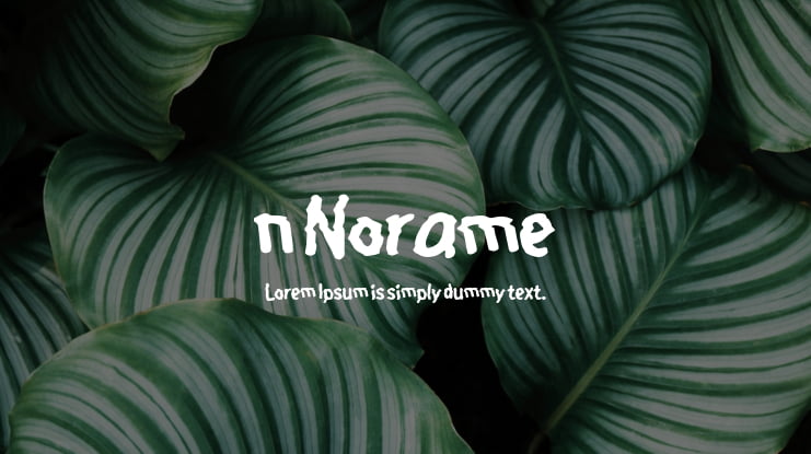 n Norame Font