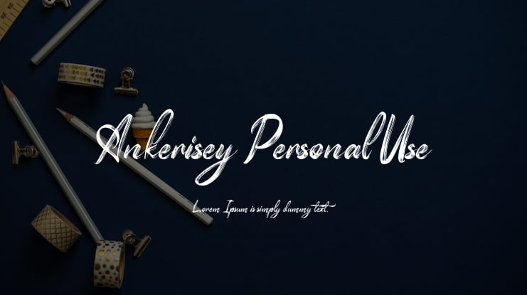 Ankerisey Personal Use Font