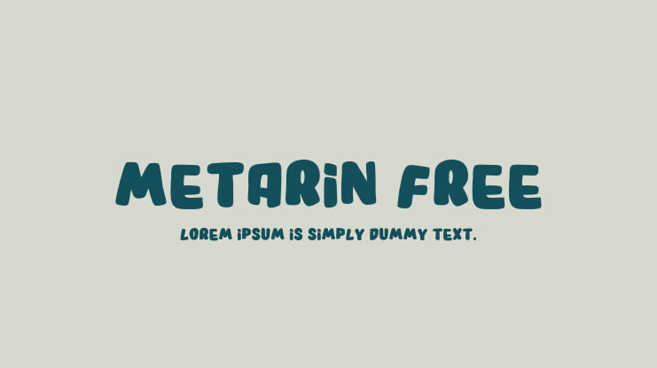 Metarin Free Font