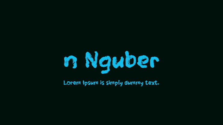 n Nguber Font