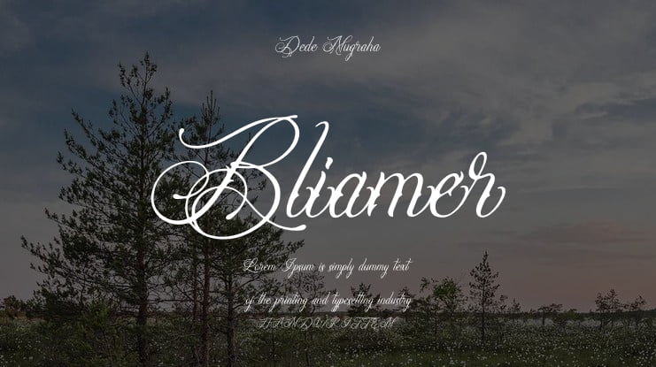 Bliamer Font