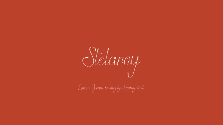 Stelaroy Font