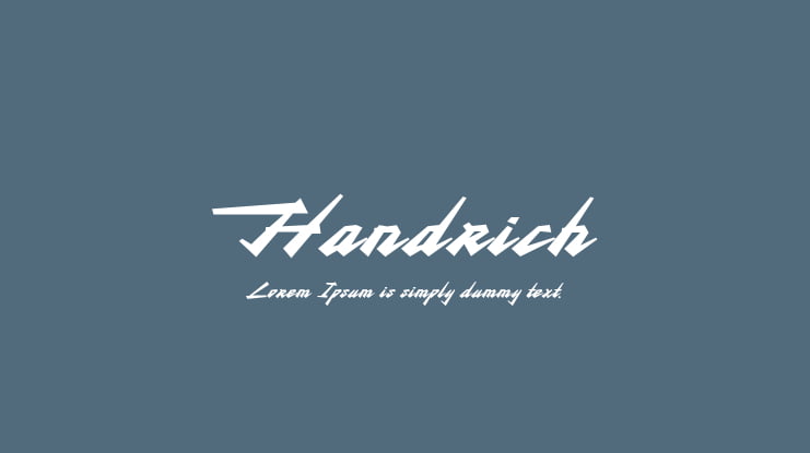 Handrich Font