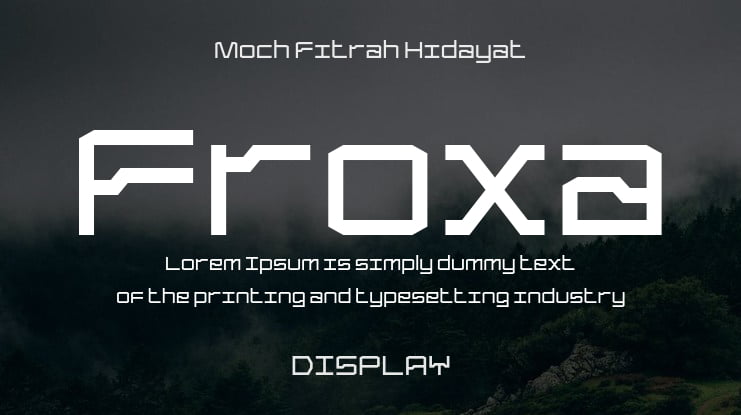 Froxa Font Family