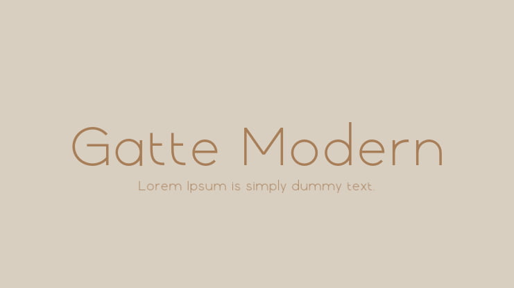 Gatte Modern Font Family