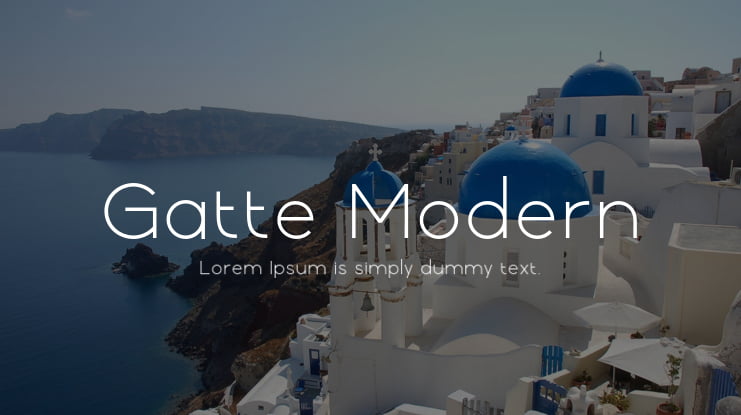 Gatte Modern Font Family