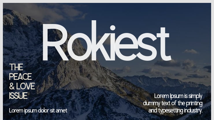 Rokiest Font Family