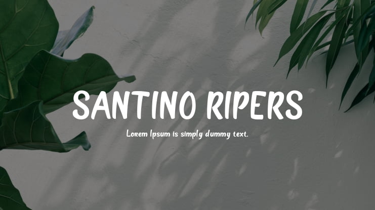 SANTINO RIPERS Font