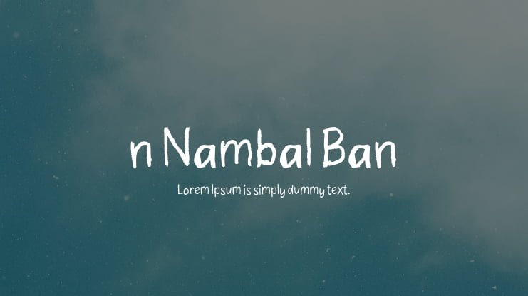 n Nambal Ban Font