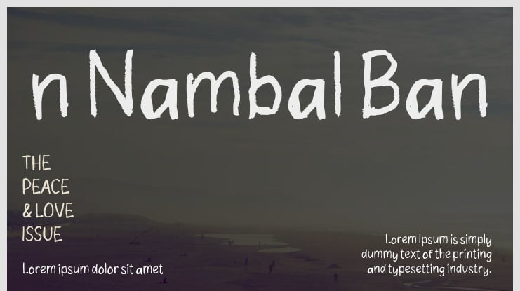 n Nambal Ban Font