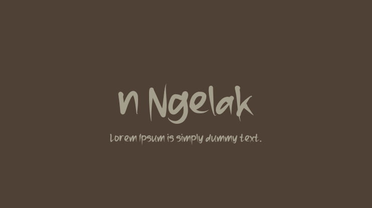 n Ngelak Font