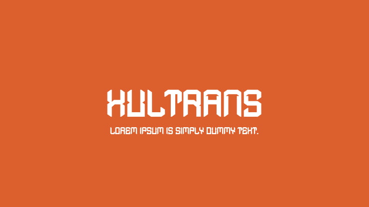 Xultrans Font