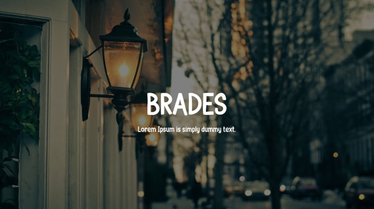 BRADES Font