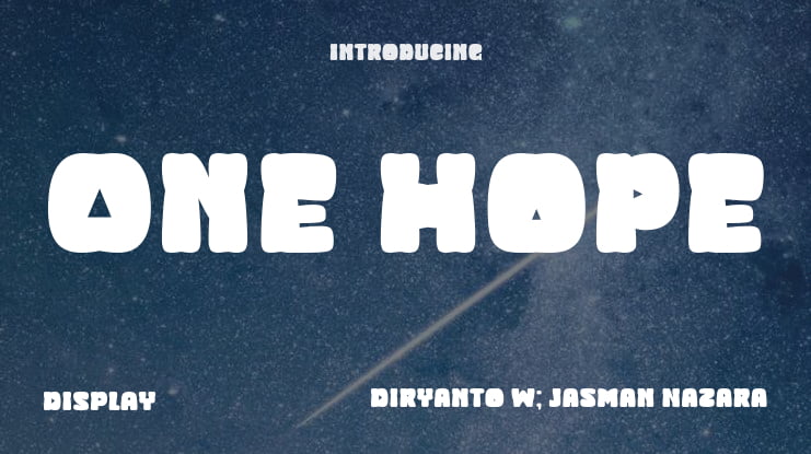 One Hope Font