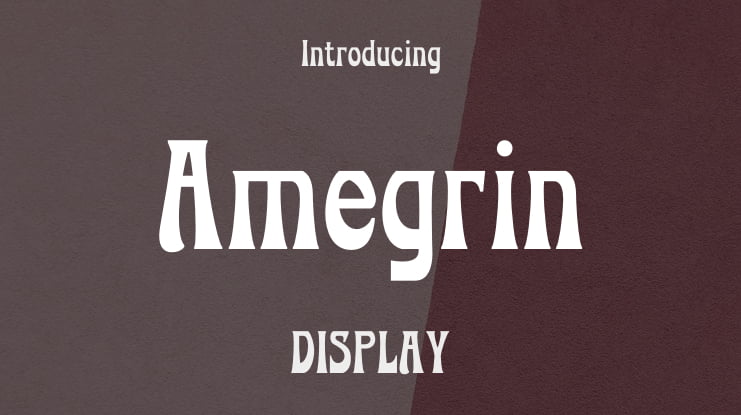 Amegrin Font