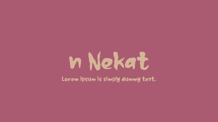 n Nekat Font